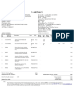 TAX INVOICE FOR TRANSPORT COMPANY
