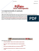 A Gli Impresentabili Al Quirinale - Marco Travaglio - Il Fatto Quotidiano