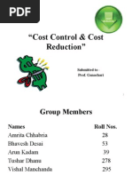 Download Cost Control  by amrita_amiable SN13668318 doc pdf