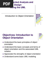 Object Oriented Analysis and Design Using The UML: Introduction To Object Orientation