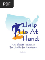 Help Is at Hand - New Health Insurance Tax Credits For Americans