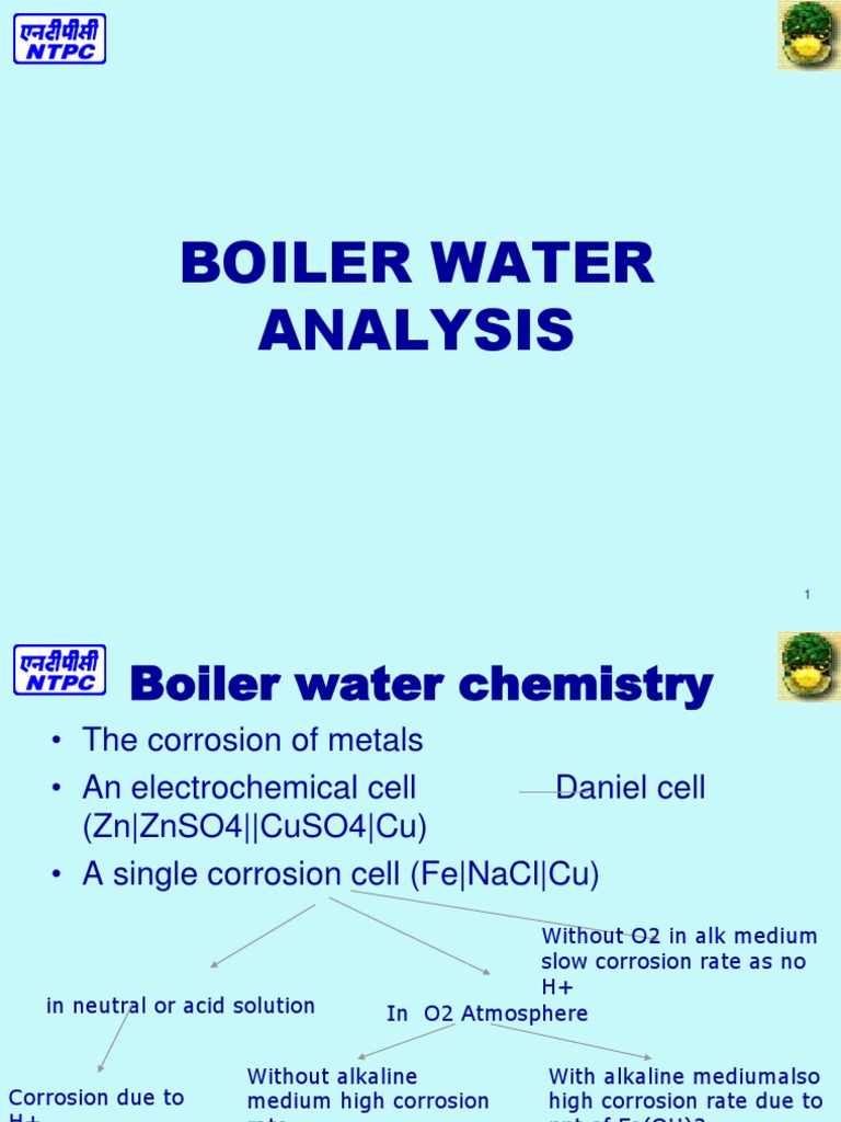 Boiler Water Analysis Corrosion Sodium Hydroxide