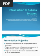 Introduction To Subsea Systems