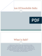 Chemistry Salt (Preparation of Insoluble Salt
