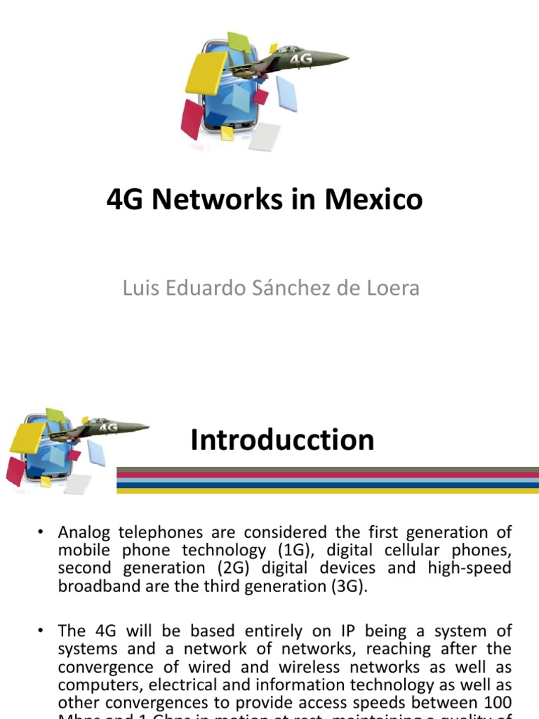 4G Networks in Mexico: Luis Eduardo Sánchez de Loera | PDF | 4 G | 3 G