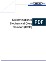 Determination of Biochemical Oxygen Demand (BOD)