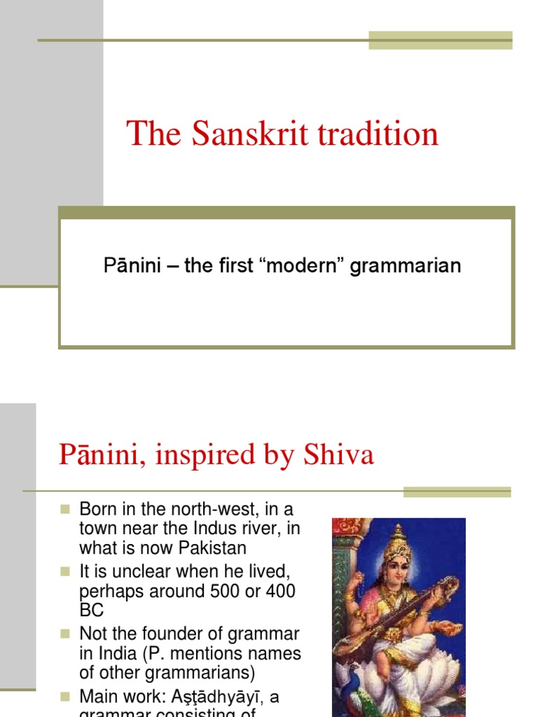 The Sanskrit Tradition | Sanskrit | Sutra | Free 30-day Trial | Scribd