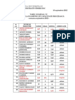 37_Rezultate Examen Capacitate Preoteasca - Septembrie 2012 - 21.09.2012