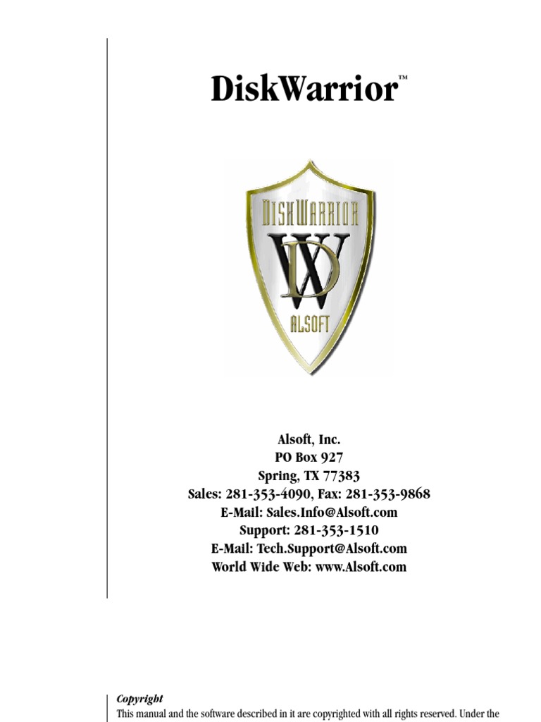 DiskWarrior Manual | PDF | Floppy Disk | Computer File