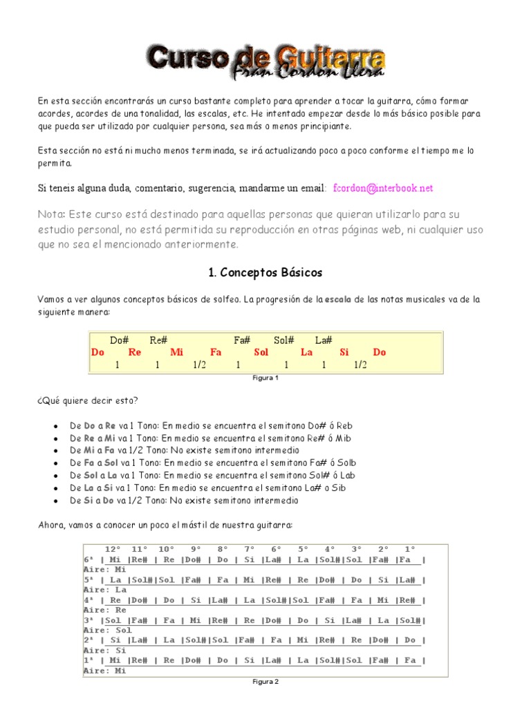 Curso Completo para Aprender A Tocar La Guitarra | PDF