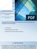 El Papel de La Informacion Financiera en La Evaluación de Proyectos de Inversión