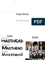 Style Sheet: by Ashley Sangu