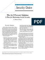 The 6.2 Percent Solution: A Plan For Reforming Social Security, Cato Social Security Choice Paper No. 32