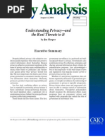 
    
    
    Understanding Privacy -- and the Real Threats to It Cato Policy Analysis No. 520
  
  
  