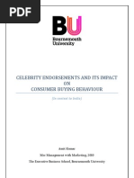 Download Impact of celebrity endorsement by Minal Singh SN136731876 doc pdf