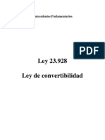 Ley 23.928. Antecedentes Parlamentarios. Argentina