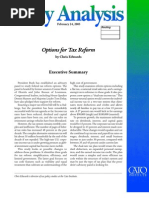 Options For Tax Reform: Executive Summary