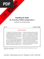 Dispelling The Myths: The Truth About TABOR and Referendum C, Cato Briefing Paper No. 95