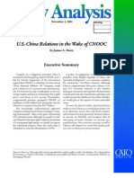 U.S.-China Relations in The Wake of CNOOC, Cato Policy Analysis No. 553