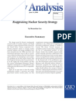 Reappraising Nuclear Security Strategy, Cato Policy Analysis No. 571