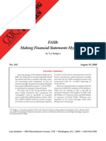 FASB: Making Financial Statements Mysterious, Cato Briefing Paper No. 105