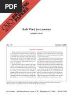 Rails Won't Save America, Cato Briefing Paper No. 107