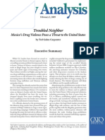 Troubled Neighbor: Mexico's Drug Violence Poses A Threat To The United States, Cato Policy Analysis No. 631