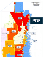 Flood River Level 42' City of Fargo