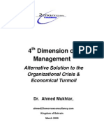 Strategic Management (4th Dimension of Management) - Economical Turmoil Alternative Solution