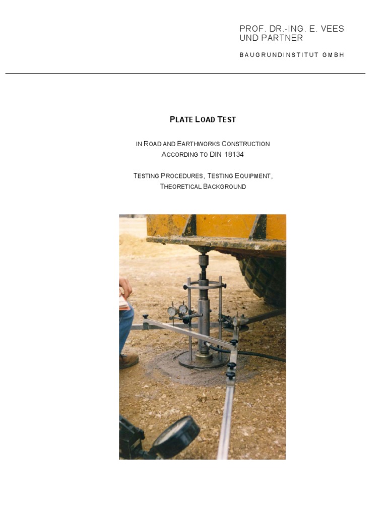 Plate Load Test Procedure _DIN 18134 Deformation (Engineering