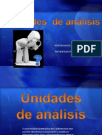 Unidades de Analisis