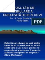 Stimularea Creativitatii