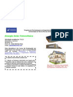 DISCIPLINA - Energia Solar Fotovoltaica