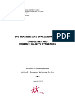 Draft EVS Volunteer Training Guidelines