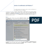 Aumentar El Rendimiento de Windows 7