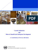 Creative Industries and Micro & Small Scale Enterprise Development
A Contribution to Poverty Alleviation
UNITED NATIONS
INDUSTRIAL DEVELOPMENT ORGANIZATION UNIDO