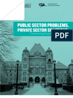 Public Sector Problems, Private Sector Solutions