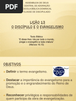 O discípulo e o evangelismo