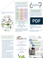 Organismos Genéticamente Modificados Folleto PDF