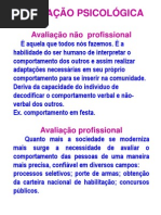 AVALIAÇÃO PSICOLÓGICA 1