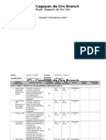 3 - Progress Sheet