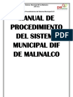 Manual de Procedimientos Del Sistema Municipal DIF