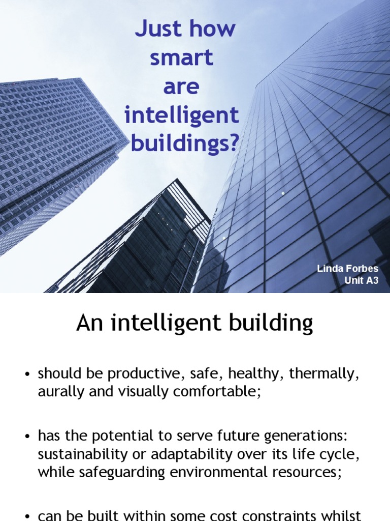 Benefits and Challenges of Intelligent Buildings | PDF | Building ...