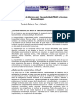 Trastorno Por Deficit de Atencion Con Hiperactivdad (Tdah) y Tecnicas de Neuroimagen PDF