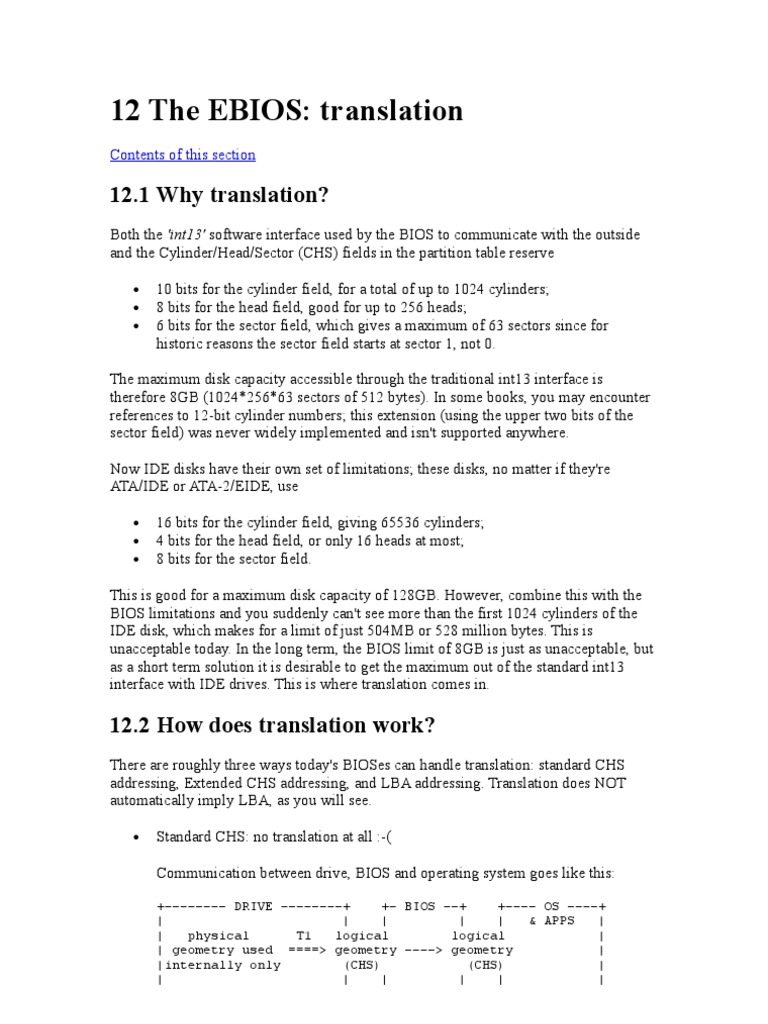 12 The EBIOS | PDF | Bios | Operating System Technology