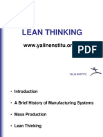 History of Manufacturing Systems and Lean Thinking