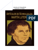 Artículos de Schmalkalda - Martín Lutero