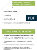 Study of Motivational Climate in BPO