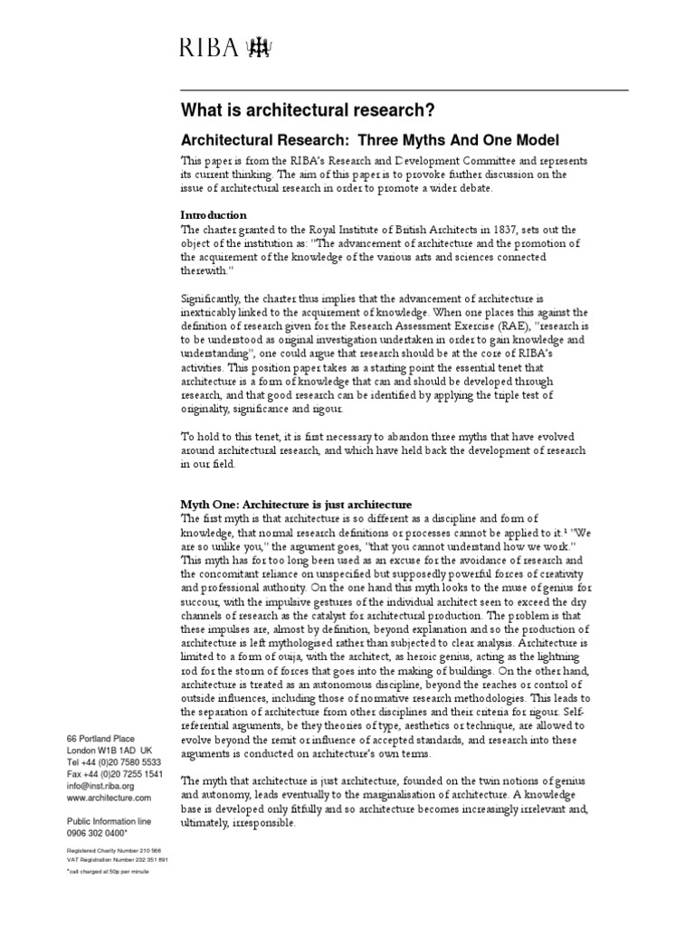 Understanding Architectural Research | PDF | Mythology | Knowledge