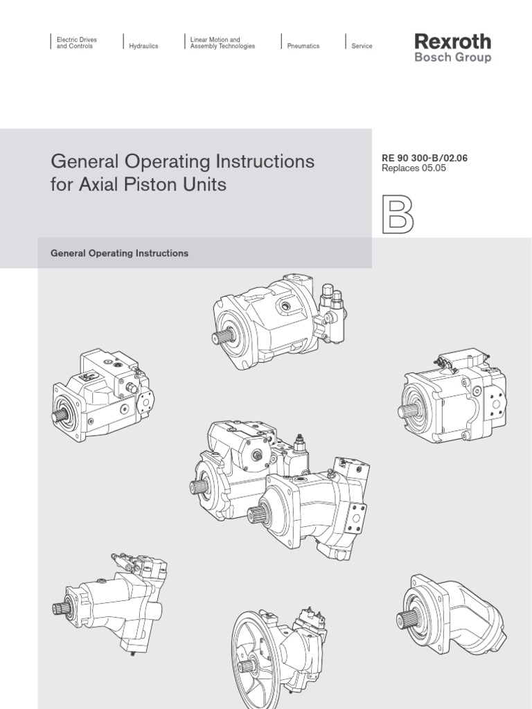 Re 90 300 Rexroth Startup Manual Pdf Transmission Mechanics Pump